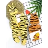 Luz&Pos 3-6-9-12 Ay Pooh Desenli Zebra Çizgili Şapkalı Sweatli 3lü Kız Erkek Bebek Tulumu(sarı) Sarı