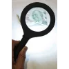 3 Ledli Işıklı El Büyüteci 250 Lümen Beyaz Işık Büyüteç 3x Zoom Tamirci Büyüteç Wt374