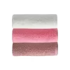 3 lü Düz Renk El Yüz Havlu Seti &#37;100 Pamuklu 50x90 Cm Gül-Pembe-Beyaz