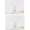 3 Tek Adet 3 Model Aromaterapi Koku Dağıtıcı Rattan Şişe Ahşap Difüzör Çubuk (spiral-yaprak-dalgalı)