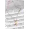 316L Çelik Gold Renk Zincir Zirkon Taşlı Kedi Model Kadın Kolye