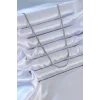 316L Çelik Gümüş Renk İnce İtalyan Zincir Model 60 cm Kadın Kolye