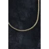 316L Çelik Örme Zincir Model Gold Renk Erkek Kolye