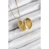 316L Çelik Zincir Açılabilir Anka Kuşu Model Zirkon Taşlı Gold Renk Kadın Kolye