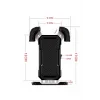 360° Derece Ayarlanabilen Gidon Bağlantılı Bisiklet Motosiklet İçin Abs 4-7.8″ İnç Telefon Tutucu