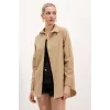 3900 Oversize Uzun Basic Gömlek - Bisküvi