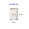 4 Adet Doğal Özel Seri Kokulu Dekoratif Kavanoz Mum 4X210 cc - Ateşli Set - RYL