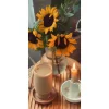 400 ML Isıya Dayanıklı Borosilikat Origami Stil Bardak - Borosilikat Bardak 1 Adet