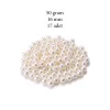 50 gram 16mm Krem Renk Plastik İnci Boncuk Çanta ve Takı Yapım Boncuğu (~17 adet)