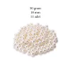 50 gram 18mm Krem Renk Plastik İnci Boncuk Çanta ve Takı Yapım Boncuğu (~11 adet)