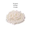 50 gram 20mm Krem Renk Plastik İnci Boncuk Çanta ve Takı Yapım Boncuğu (~10 adet)