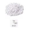 50 gram 8mm Beyaz Renk Plastik İnci Boncuk Çanta ve Takı Yapım Boncuğu (~160 adet)