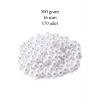 500 gram 16mm Beyaz Renk Plastik İnci Boncuk Çanta ve Takı Yapım Boncuğu (~170 adet)