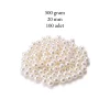 500 gram 20mm Krem Renk Plastik İnci Boncuk Çanta ve Takı Yapım Boncuğu (~100 adet)