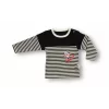 Luz&Pos 6-9 9-12 12-18 18-24 24-36 Ay Sport Baskılı Çizgili Uzun Kollu Sweatli 2li Erkek Bebek Takımı Siyah