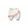 Luz&Pos 6-9 9-12 12-18 Ay Çiçek Nakışlı Roman Şalvar Bandanalı Kısa Kollu Sweat 3lü Kız Bebek Takımı Pembe