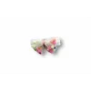 Luz&Pos 6-9 9-12 12-18 Ay Çiçek Nakışlı Roman Şalvar Bandanalı Kısa Kollu Sweat 3lü Kız Bebek Takımı Pudra
