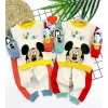 Luz&Pos 9-12-18-24 Ay Mickey Ve Arkadaşları Desenli Uzun Kollu Sweat 2li Kız Erkek Bebek Takımı Mavi