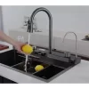 Akıllı Şelale Mutfak Eviyesi Dijital LED Göstergeli Set