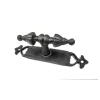 Antika Tarz Dekoratif Pirinç Burma Pencere Kolu - 152x32 Mm, Oksit