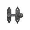 Antika Tarz Dekoratif Pirinç Kapı, Pencere Mandalı - 86x72 Mm, Oksit