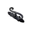 Antika Tarz Dekoratif Pirinç Kıvrık Pencere Kolu - 130x33 Mm, Oksit
