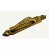 Antika Tarz Dekoratif Pirinç Kubbeli Çekme Kapı Kolu - 396x68 Mm, Antik