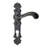 Antika Tarz Dekoratif Pirinç Okyanus Yale Kapı Kolu - 230x46 Mm, Oksit