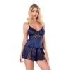 Aqua Saten Babydoll Şort Takımı