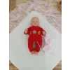 Luz&Pos Bal Peteği My Princess Taç Nakış İnci Fiyonklu Dantel Duvaklı Delüks Kundak Bebek Battaniyesi Pembe