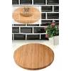 Bambu Döner Standlı 35 cm Lüx Sunum Tabağ Royaleks-BLS3535DBNR