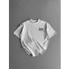 Baskılı Oversize Bisiklet Yaka T-shirt - Beyaz