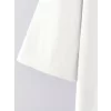 Baskılı Oversize Bisiklet Yaka T-shirt - Beyaz