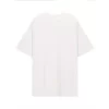Baskılı Oversize Bisiklet Yaka T-shirt - Beyaz