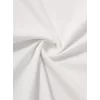 Baskılı Oversize Bisiklet Yaka T-shirt - Beyaz