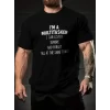 Baskılı Oversize Bisiklet Yaka T-shirt - Siyah