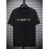 Baskılı Oversize Bisiklet Yaka T-shirt - Siyah