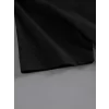 Baskılı Oversize Bisiklet Yaka T-shirt - Siyah