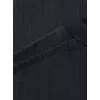 Baskılı Oversize Bisiklet Yaka T-shirt - Siyah