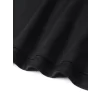 Baskılı Oversize Bisiklet Yaka T-shirt - Siyah