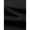 Baskılı Oversize Bisiklet Yaka T-shirt - Siyah