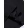 Baskılı Oversize Bisiklet Yaka T-shirt - Siyah