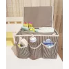 Bebek Beşik Başucu Düzenleyici Kapaklı 5 Bölmeli Organizer