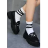Biga Siyah Cilt  Ayakkabı