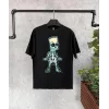 Luz&Pos Bisiklet Yaka Kısa Kol Çocuk Baskılı T-shirt - Siyah