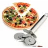 Çift Başlı Metal Pizza Kesici Ve Hamur Ruleti