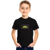 Çocuk Ön Arka Sizin Tasarımınız Basic Tshirt - Siyah