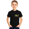 Çocuk Ön Arka Sizin Tasarımınız Basic Tshirt - Siyah