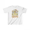 Luz&Pos Çocuk Unisex Baskılı T-shirt - Beyaz