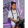 Luz&Pos Çocuk Unisex Baskılı T-shirt - Beyaz